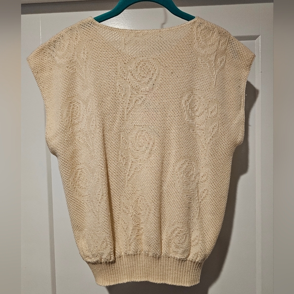 Vintage 80s Embroidered Floral Sweater - Picture 3 of 6